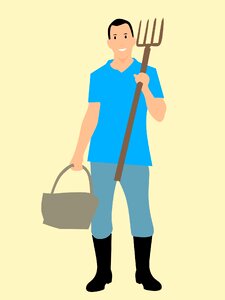 Cartoon character idea standing