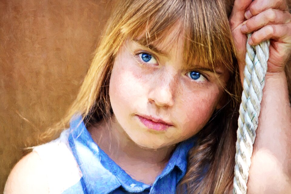 Female face eyes