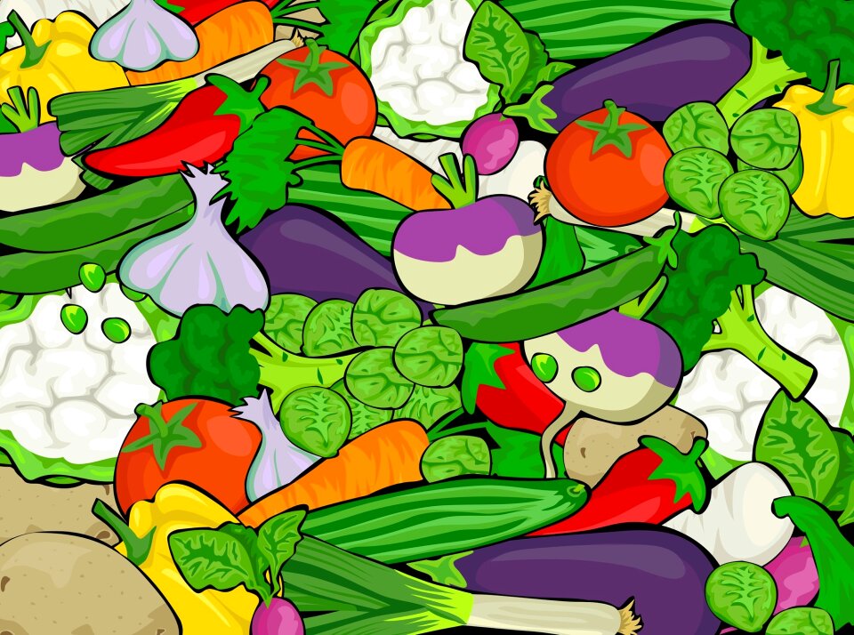Pepper turnip green vegetables