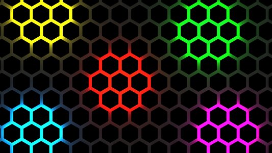 Hexagon pattern structures