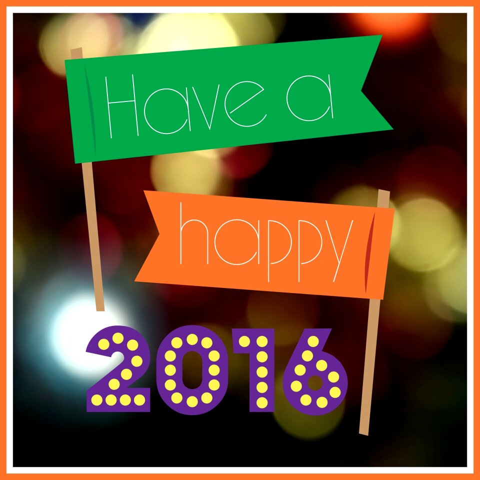 Wishes happy new for 2016