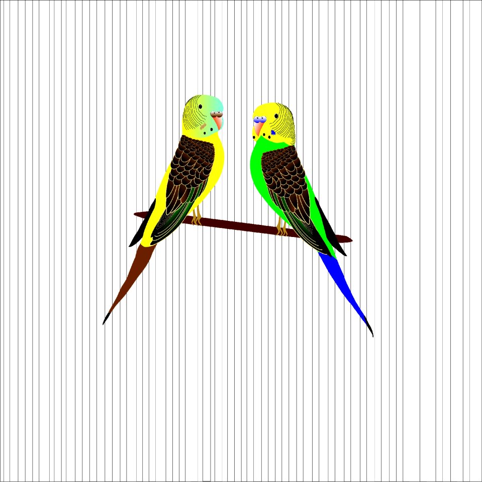 Birds the cage figure