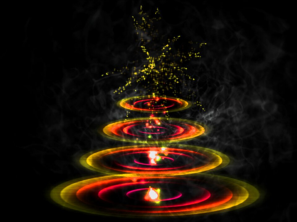 Space rings star