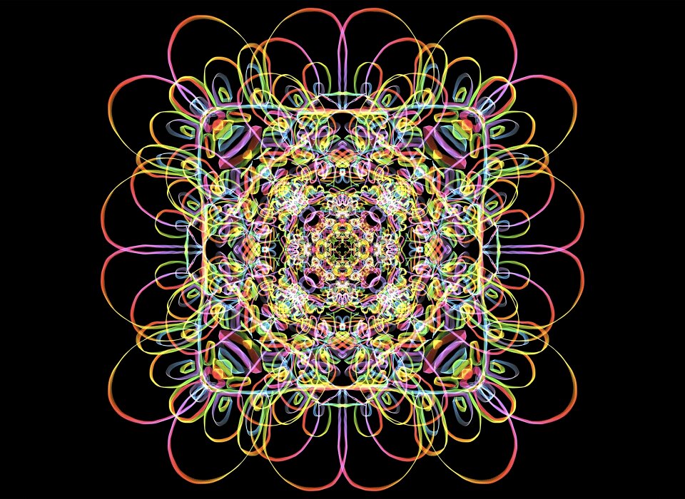 Doodle decoration kaleidoscopic