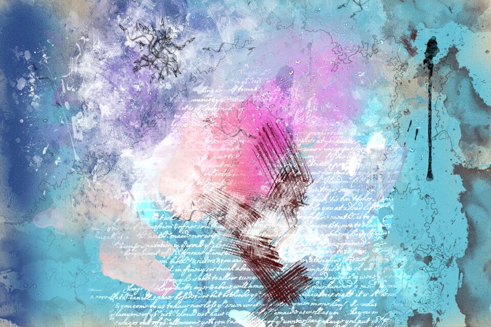 Watercolor vintage colorful