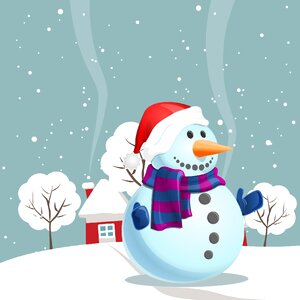Merry christmas winter Free illustrations
