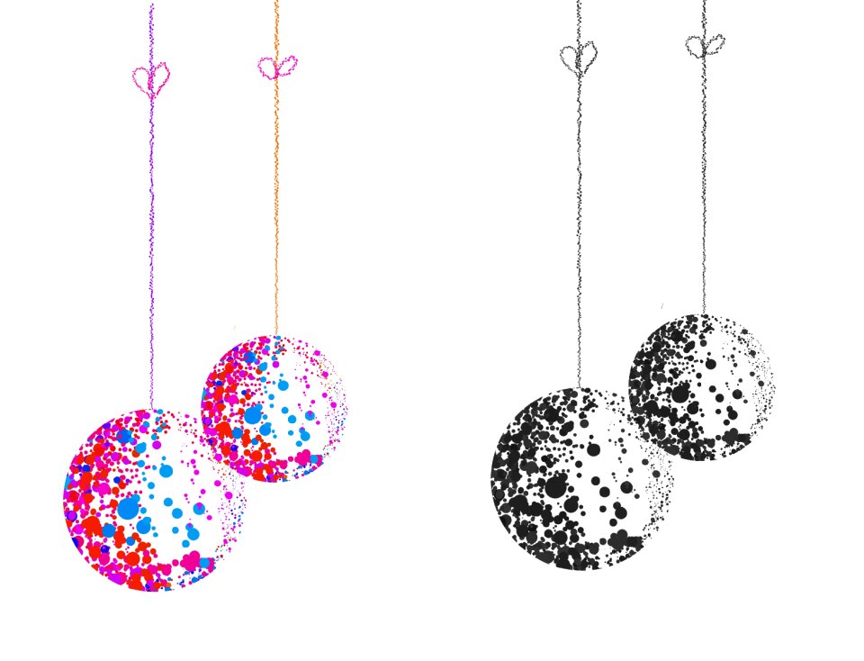 Balls deco tree decorations
