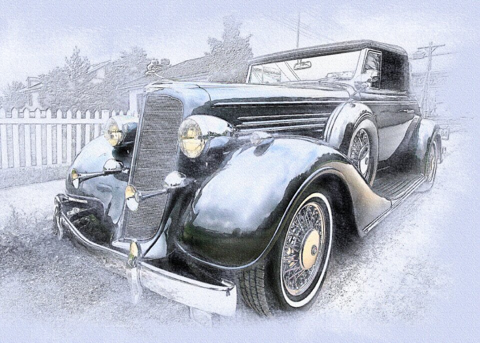 Old cars vintage cars Free illustrations