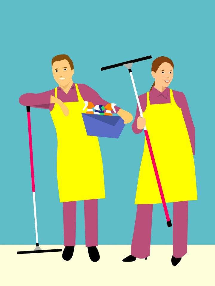 Wife housekeeping man