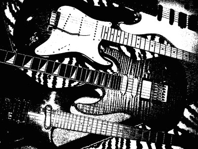 Instrumart gray guitar Free illustrations