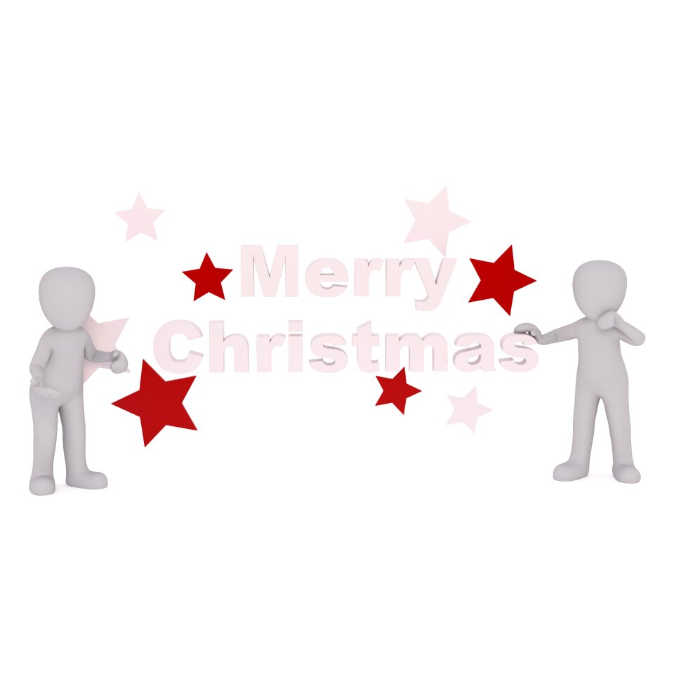 Greeting card christmas motif one