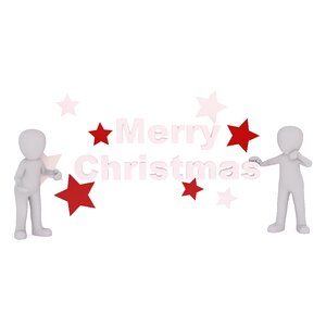 Greeting card christmas motif one