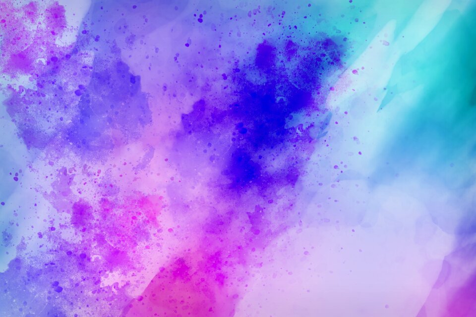 Watercolor vintage colorful