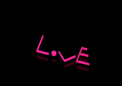 Black graphics calligraphy