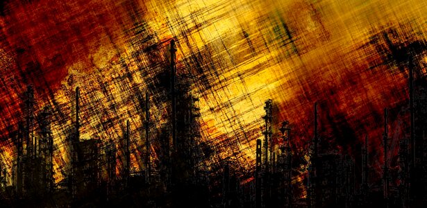 Bloody pattern silhouette
