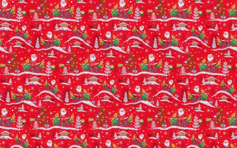 Christmas motif wrapping paper Free illustrations