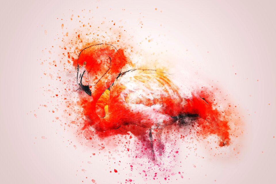 Abstract watercolor vintage