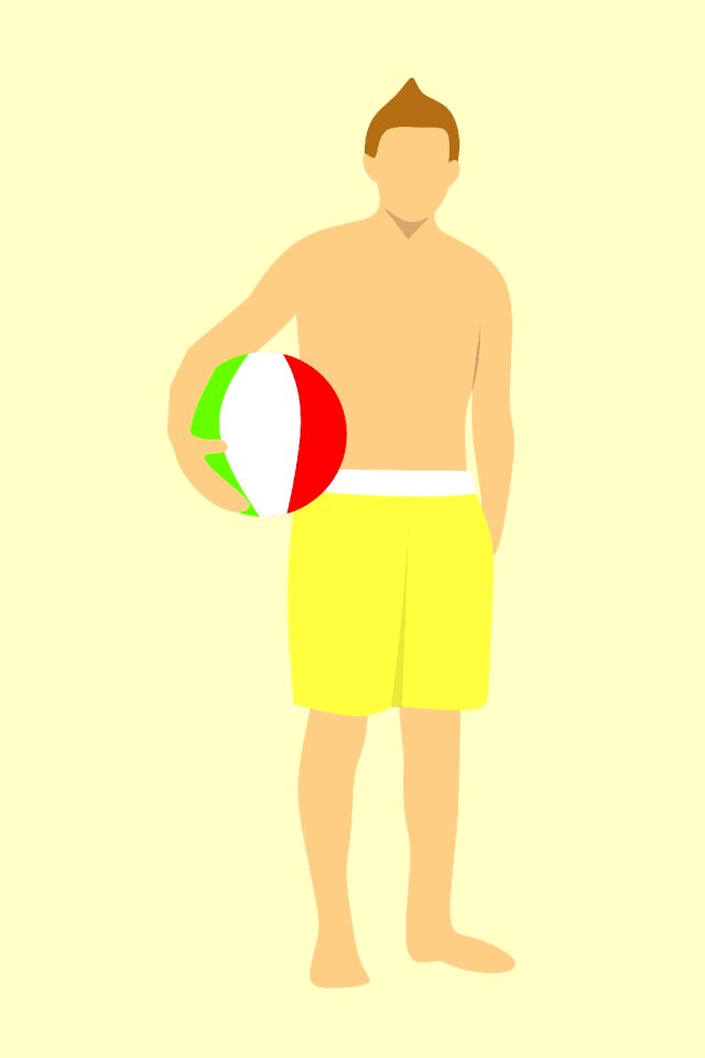 Beach shirtless beachwear