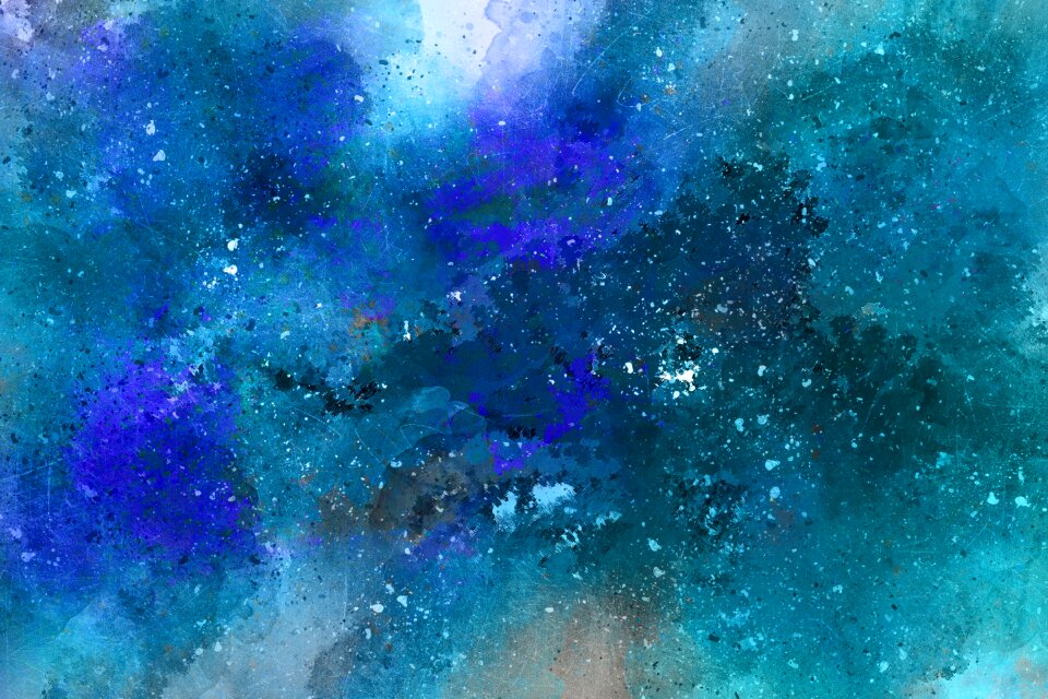 Watercolor vintage colorful