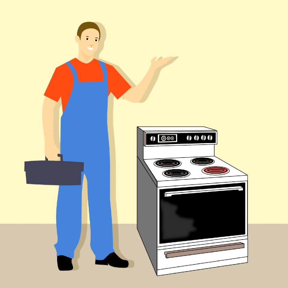 Full handy man isolated