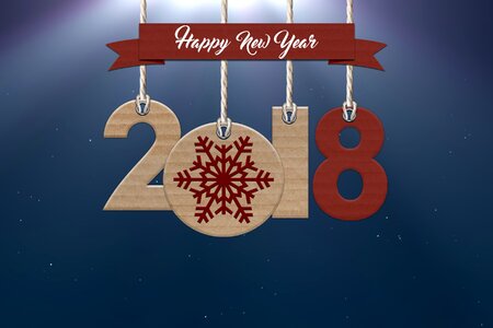 Card year 2018 Free illustrations