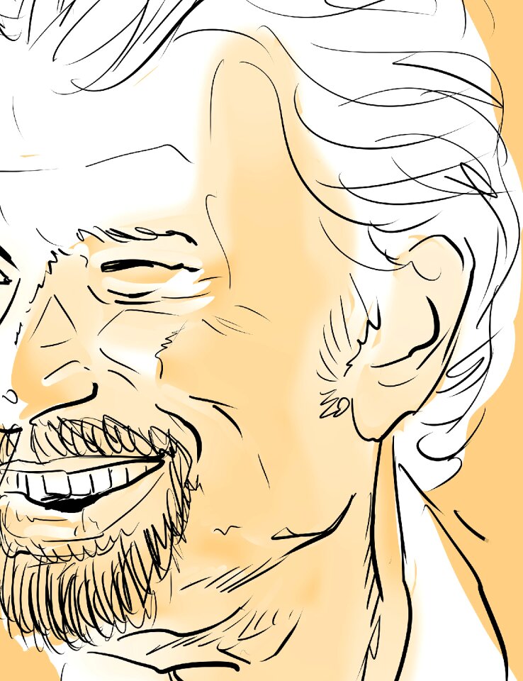 Johnny hallyday drawing Free illustrations