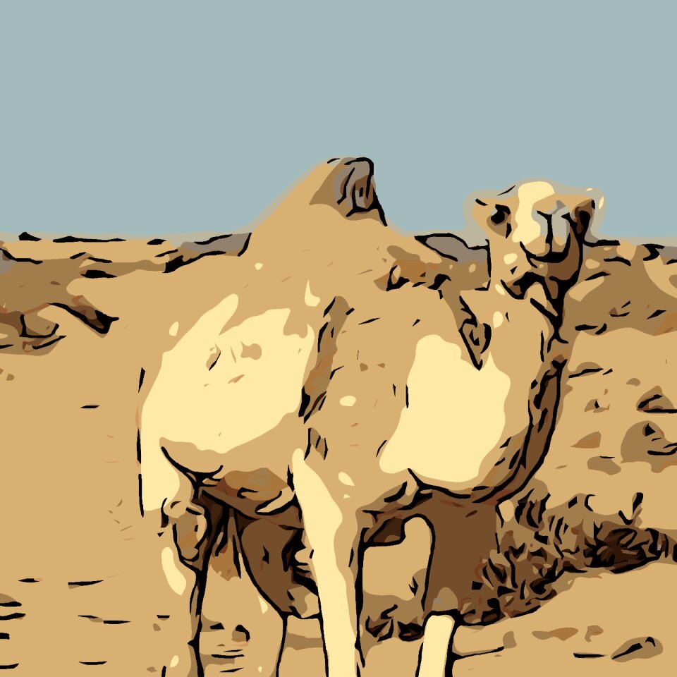 Drawing desert Free illustrations