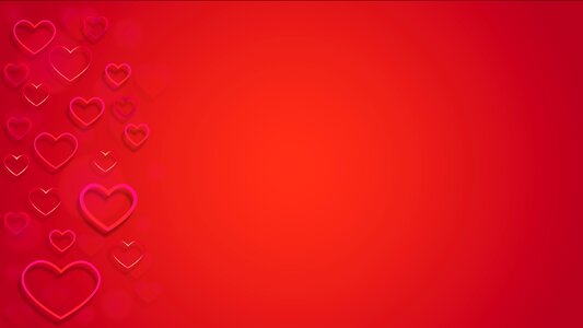 Red red love red heart