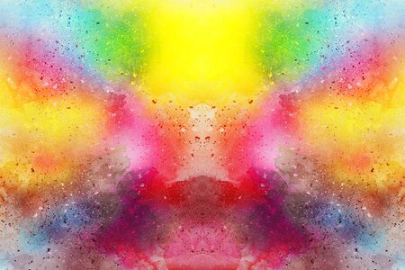 Watercolor vintage colorful