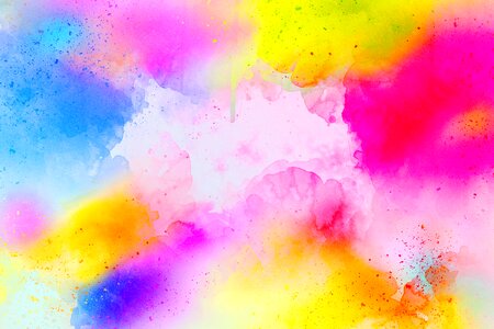 Watercolor vintage colorful