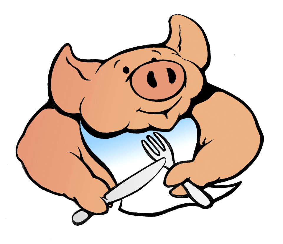 Cheerful eat Free illustrations
