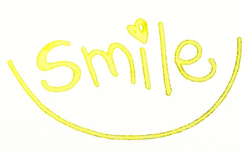 Smiling expressions font