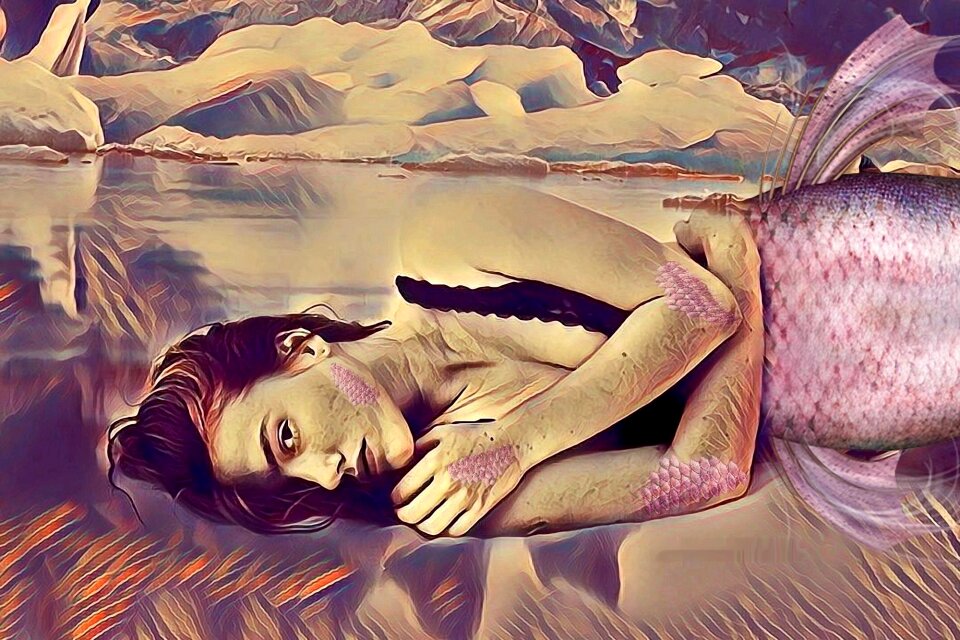 Painting waters sea