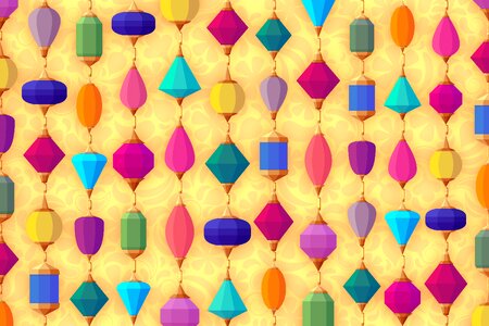Jewels decorative design