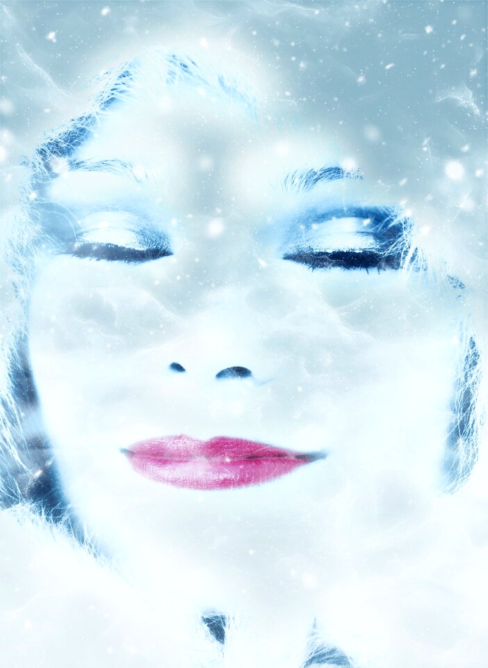 Beautiful winter blizzard