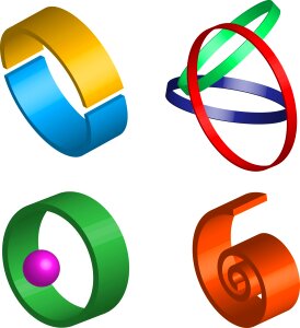 Round logo pictogram