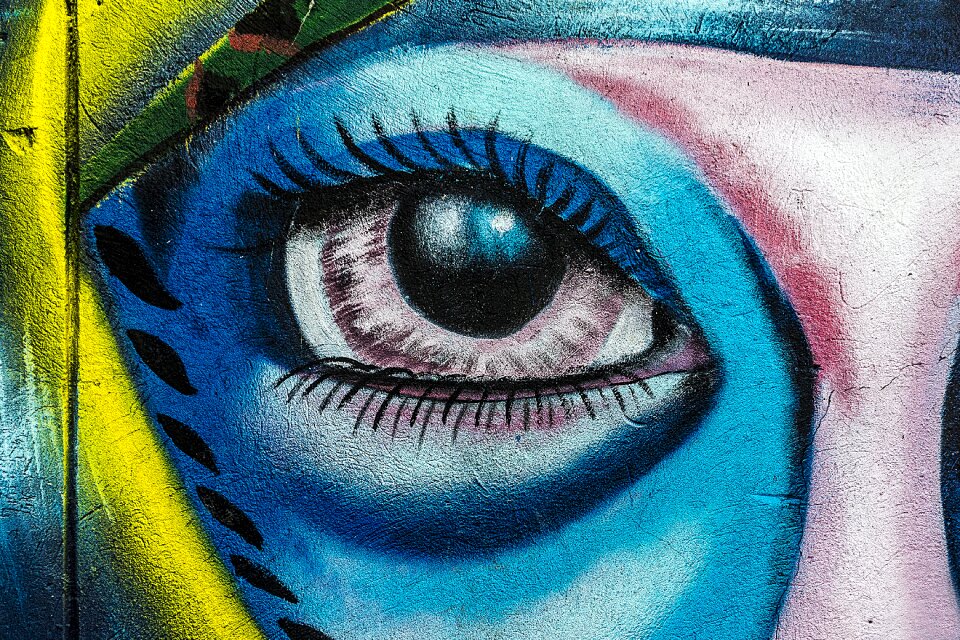 Graffiti art artistic painted