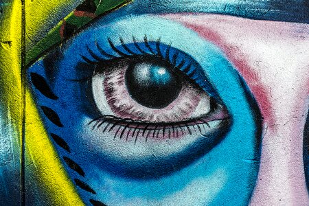 Graffiti art artistic painted