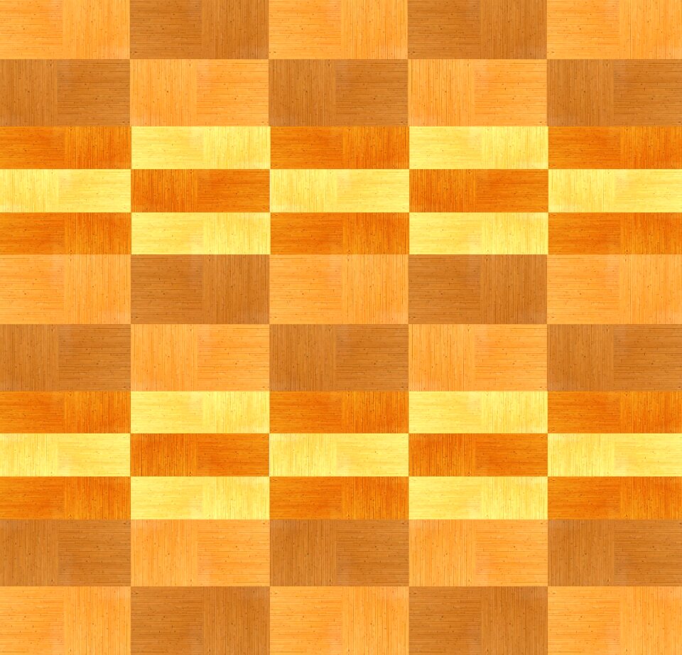 Four wooden geometric