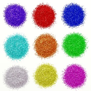 Glitter balls shapes