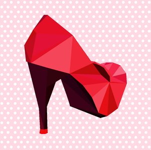 Red sexy women's shoes