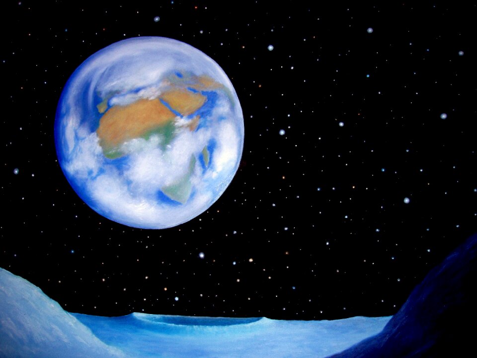 Lunar surface earth Free illustrations