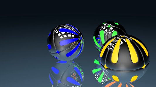 3d grafic colorful sphere