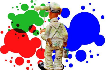 Figure blob colorful