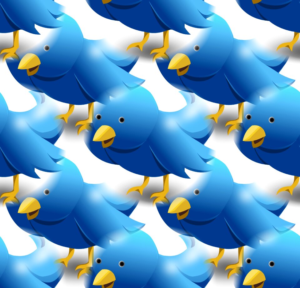 Tweet bird blue