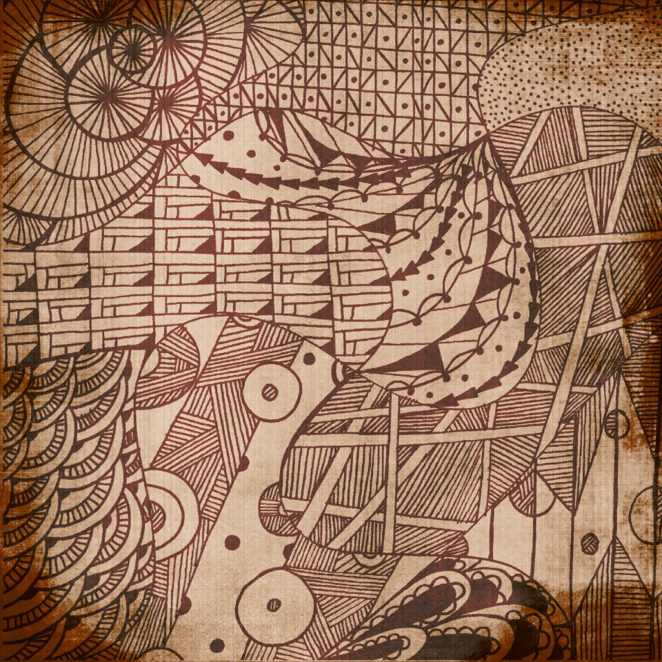 Abstract sepia old design