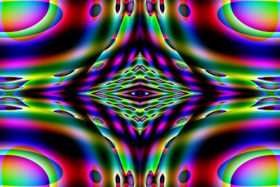 Iridescent sea of colour background