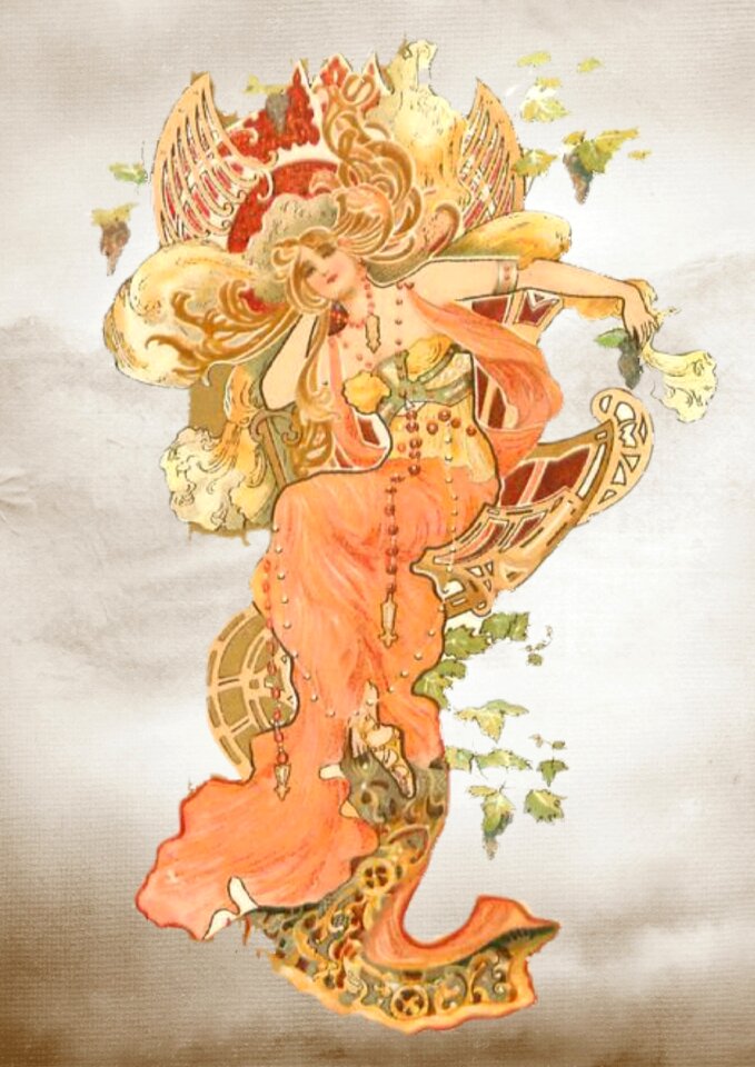 Collage vintage nouveau