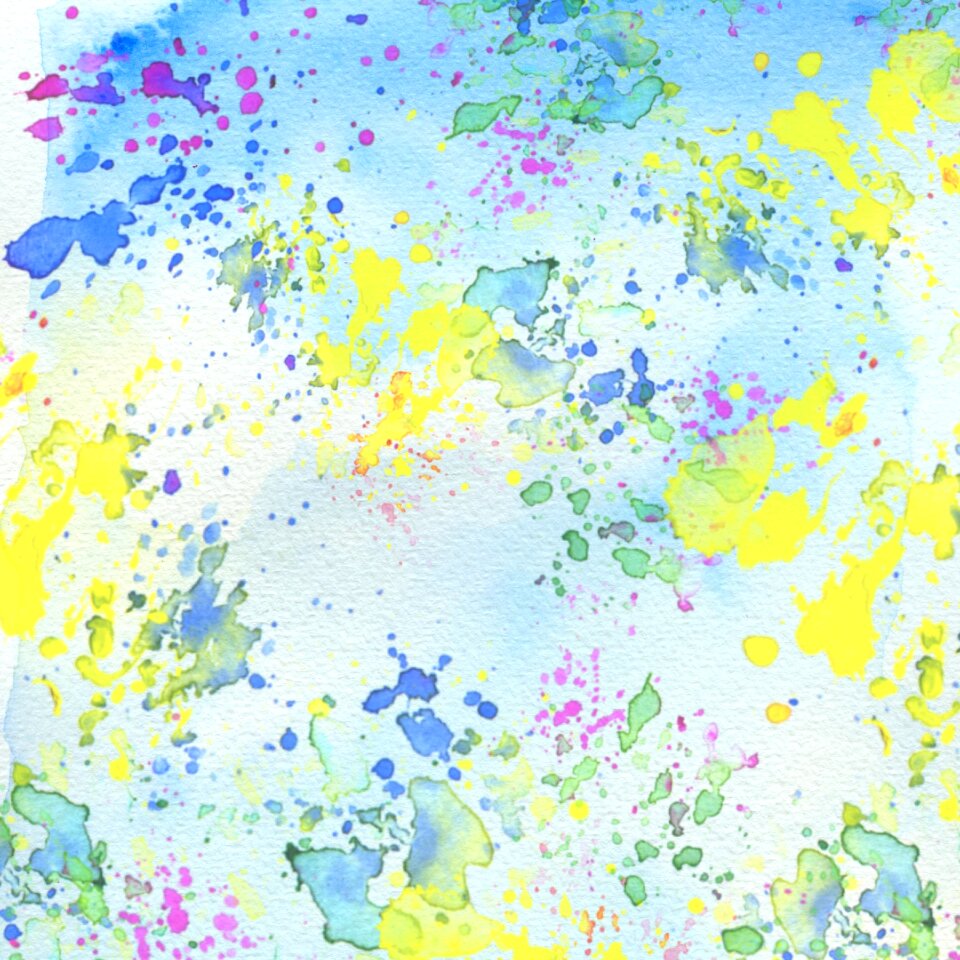Blue yellow splash