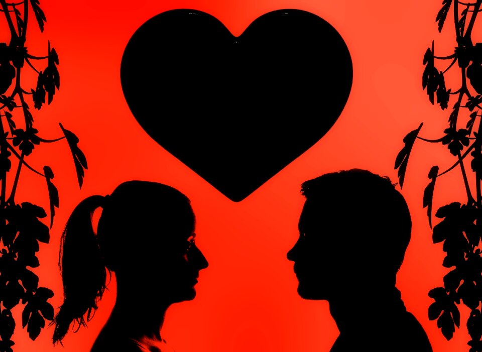 Man woman background